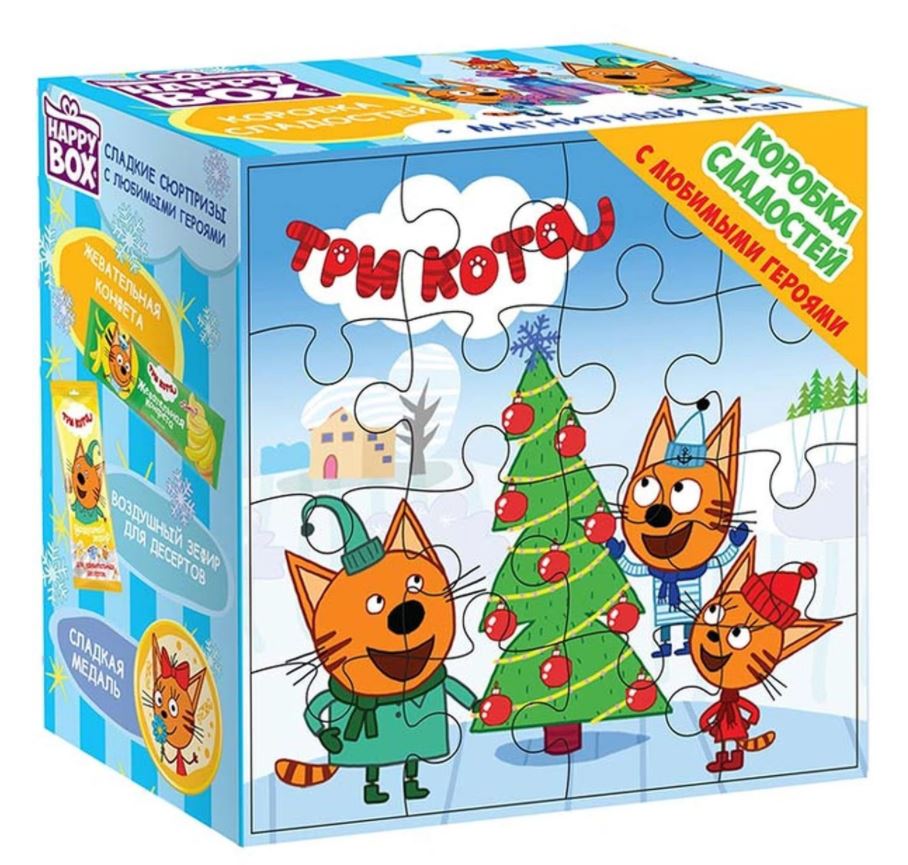 "Happy Box" коробка сладостей "Три Кота"